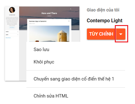 cài template cho blogspot