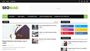 template miễn phí cho blog tin tức